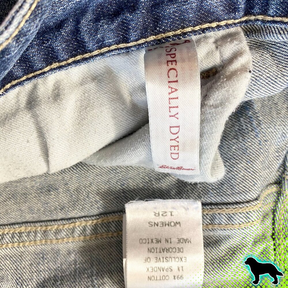 Eddie Bauer Classic Fit Jeans Denim Size 12 R 1% Spandex Mid Rise - Picture 5 of 7